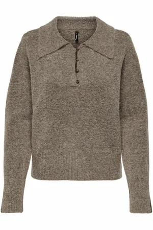 ONLY Maglione Maglia Morbida, Collo Polo Donna Taglie S