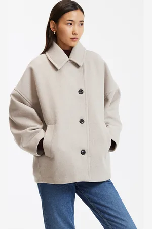 La Redoute Cappotto Corto Oversize Con Bottoni Donna Taglie XS
