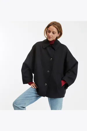 La Redoute Cappotto Corto Oversize Con Bottoni Donna Taglie L