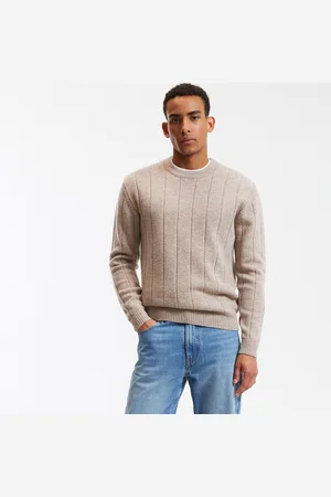 La Redoute Maglione In Lana Girocollo In Grossa Maglia Uomo Taglie S