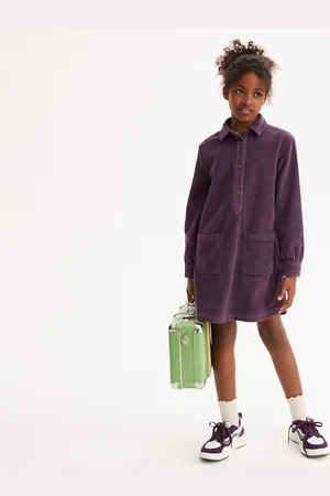 La Redoute Abito Dritto A Maniche Lunghe In Velluto Bambina Taglie 3 anni - 94 cm