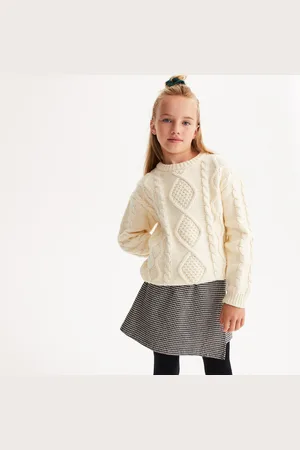 La Redoute Maglione Girocollo In Grossa Maglia A Trecce Bambina Taglie 6 anni - 114 cm