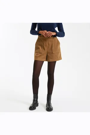 La Redoute Shorts Paperbag In Velluto A Coste, Vita Alta Donna Taglie 48 (IT) - 44 (FR)