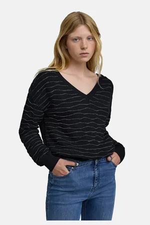 IKKS Maglione Con Righe Lucide Sul Davanti E Sul Retro