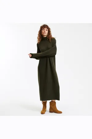 La Redoute Abito Pull Collo Alto In Morbida Maglia Donna Taglie XS