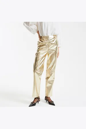 La Redoute Pantaloni Dritti Metallizzati Donna Taglie 38 (IT) - 34 (FR)