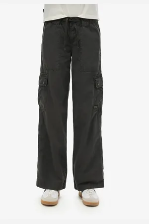 Superdry Pantaloni Larghi Utility Vita Bassa Donna Taglie 44 (IT) - W30 (US)