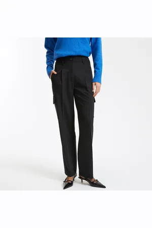 La Redoute Pantaloni Dritti Vita Alta, Tasche Cargo Donna Taglie 38 (IT) - 34 (FR)