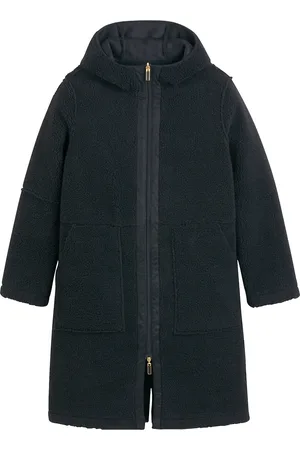 ANNE WEYBURN Cappotto Media Lunghezza In Sherpa, Cappuccio Fisso Donna Taglie 46 (IT) - 42 (FR)
