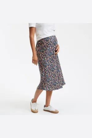 La Redoute Gonna Premaman, In Satin Stampato Donna Taglie 38 (IT) - 34 (FR)