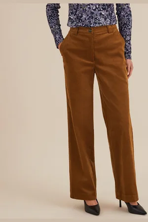 ANNE WEYBURN Pantaloni Larghi, Velluto Donna Taglie 56 (IT) - 52 (FR)
