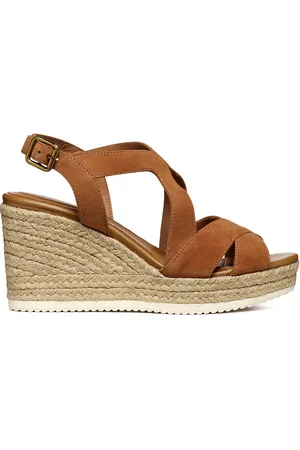 Geox Sandali Traspiranti Con Zeppa Ponza Donna Taglie 40
