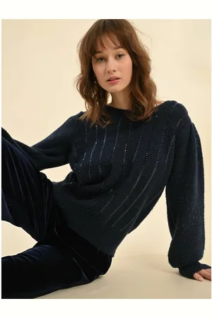 Molly Bracken Maglione Dettagli Paillettes, Maniche A Sbuffo