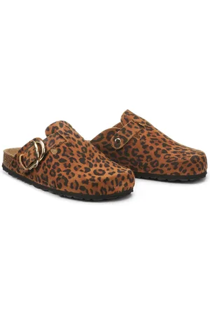 La Redoute Sabots In Pelle Stampa Leopardata Donna Taglie 36