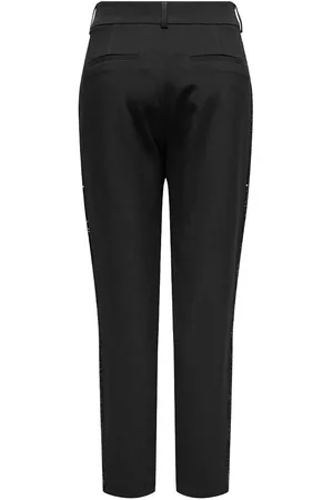 ONLY Pantaloni, Fascia Laterale Con Glitter Donna Taglie 38 L32 (IT) - 34 (FR)