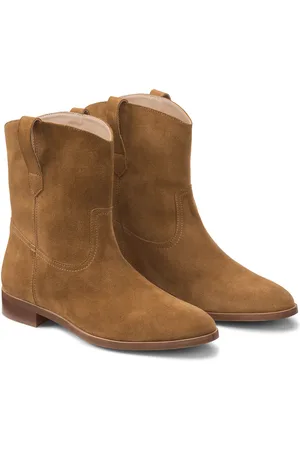 La Redoute Stivaletti Tacco Piatto In Pelle Scamosciata Donna Taglie 37