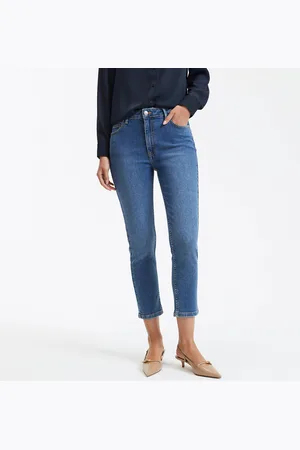 La Redoute Jeans Slim Cropped, Vita Alta Donna Taglie 40 (IT) - 36 (FR)