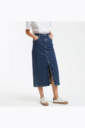 La Redoute Gonna Dritta Lunga In Denim Donna Taglie 40 (IT) - 36 (FR)