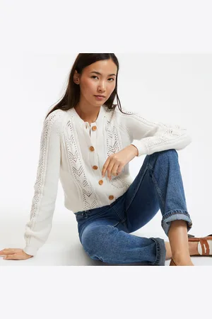La Redoute Cardigan In Maglia Pointelle Puro Cotone Donna Taglie S