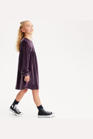 La Redoute Abito In Velluto A Maniche Lunghe Bambina Taglie 3 anni - 94 cm