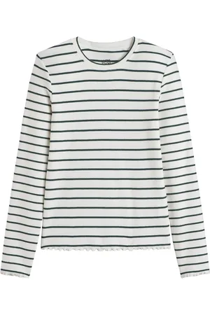 La Redoute T-shirt Rigata A Coste Maniche Lunghe Bambina Taglie 3 anni - 94 cm