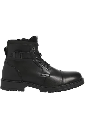 JACK & JONES Stivaletti In Pelle Con Lacci Dexter Uomo Taglie 45
