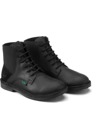 Kickers Stivaletti In Pelle Con Lacci Kick Liti Donna Taglie 37