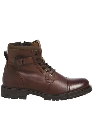 JACK & JONES Stivaletti In Pelle Con Lacci Dexter Uomo Taglie 40