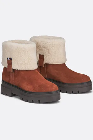 Tommy Hilfiger Stivaletti In Pelle Imbottiti Donna Taglie 36