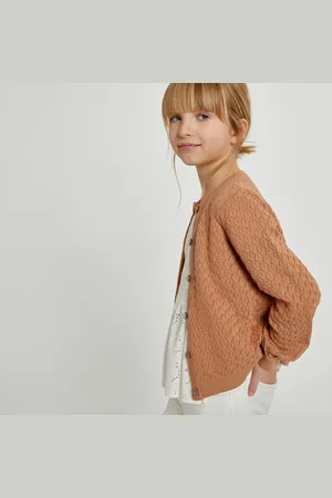 La Redoute Cardigan Girocollo In Maglia Fantasia Traforata Bambina Taglie 3 anni - 94 cm