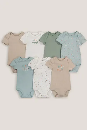 La Redoute Confezione Da 7 Body A Maniche Corte Taglie 0 mesi - 50 cm