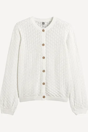 La Redoute Cardigan Girocollo In Maglia Fantasia Traforata Bambina Taglie 3 anni - 94 cm