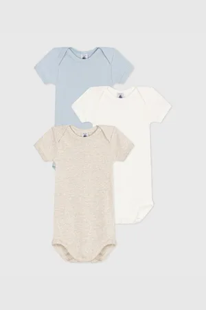 Petit Bateau Confezione Da 3 Body Maniche Corte Taglie 3 mesi - 60 cm