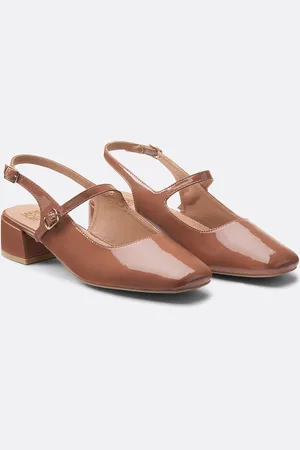 La Redoute Ballerine Mary Jane Vernice Con Piccolo Tacco Donna Taglie 40