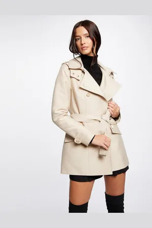 Morgan Trench Con Cappuccio, Media Lunghezza Donna Taglie 42 (IT) - 38 (FR)