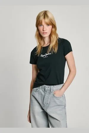 Pepe Jeans T-shirt Maniche Corte, Logo Davanti Donna Taglie S