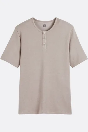 La Redoute T-shirt Scollo Tunisino Maniche Corte Uomo Taglie S