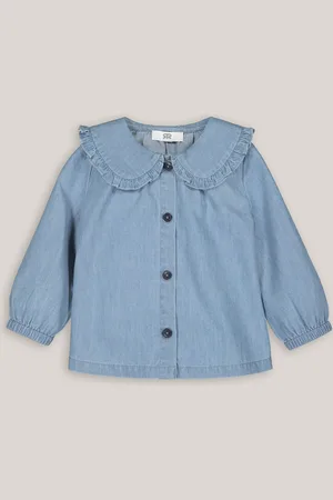 La Redoute Blusa Con Colletto In Denim