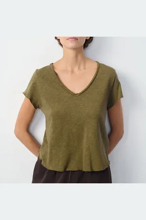 American Vintage T-shirt Scollo A V Maniche Corte Sonoma