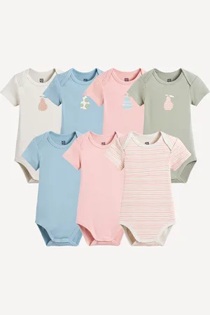 La Redoute Confezione Da 7 Body A Maniche Corte Taglie 1 mese - 54 cm