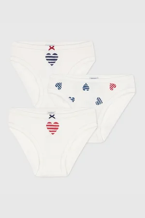 Petit Bateau Confezione Da 3 Culotte Bambina Taglie 10 anni - 138 cm