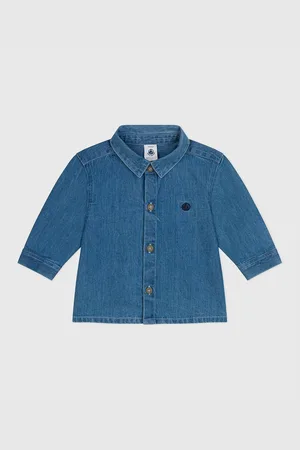 Petit Bateau Camicia In Denim Taglie 6 mesi - 67 cm