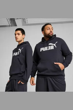 PUMA Felpa Con Cappuccio Essentiel Maxi Logo Taglie S
