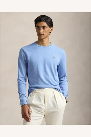 Ralph Lauren Maglione Girocollo In Cotone Uomo Taglie L