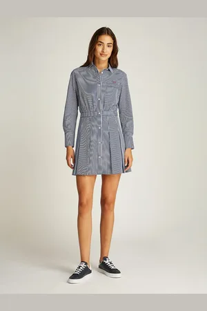 Tommy Hilfiger Abito Chemisier A Righe Donna Taglie S