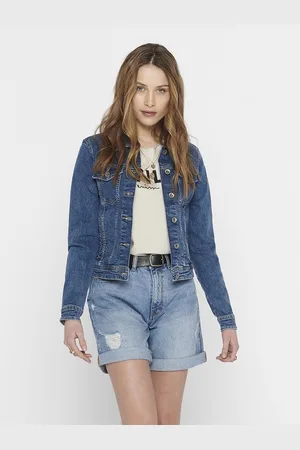 ONLY Giacca In Denim, Taglio Dritto Donna Taglie 38 (IT) - 34 (FR)