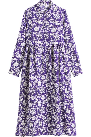 La Redoute Abito Chemisier Lungo Svasato, Stampa Fiori Donna Taglie 38 (IT) - 34 (FR)