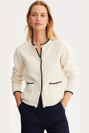 ANNE WEYBURN Cardigan Girocollo In Grossa Maglia, Con Bottoni Donna Taglie 46/48 (IT) - 42/44 (FR)