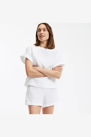 La Redoute Pigiama Corto In Cotone Garzato Donna Taglie 38 (IT) - 34 (FR)