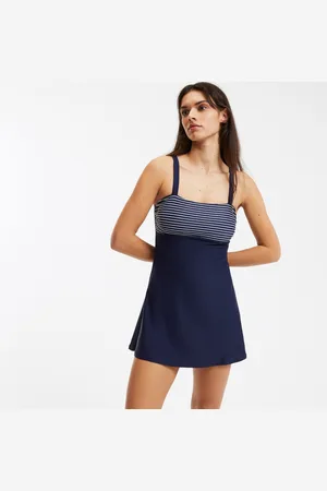 ANNE WEYBURN Costume Da Bagno Intero Con Gonnellina, Righe Alla Marinara Donna Taglie 40 (IT) - 36 (FR)